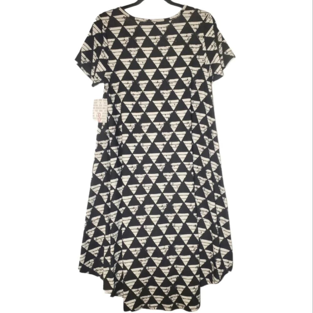 NWT LuLaRoe Carly Black & White Triangles Unicorn Small - Picture 5 of 10